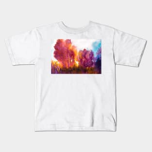 Watercolor landscape Kids T-Shirt